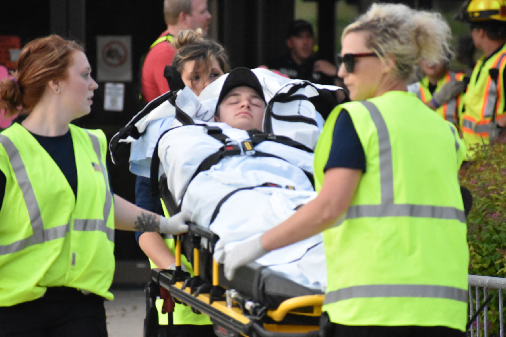 EMS teams help victims